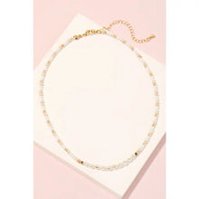 Load image into Gallery viewer, Pearl &amp; Faceted Beaded Choker Necklace