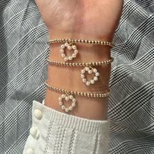 Load image into Gallery viewer, Pearl Love Gold Filled Bracelet  - Our Whole Heart