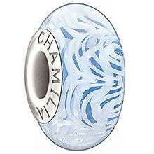Load image into Gallery viewer, Lace Periwinkle Murano Glass - Chamilia Bead