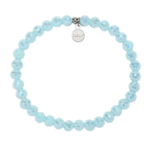 Load image into Gallery viewer, Aqua Crystal "Persevere" Stacker - TJazelle HELP