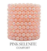 Load image into Gallery viewer, "Comfort" Pink Selenite Cats Eye Stacker - TJazelle
