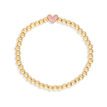Load image into Gallery viewer, Heart Stretch Bracelet in Pink