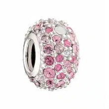 Load image into Gallery viewer, Jeweled Light Pink Kaleidoscope Bead - Chamilia