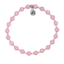 Load image into Gallery viewer, Pink CZ Crystal Mindfulness Bracelet - TJazelle