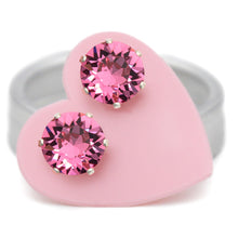 Load image into Gallery viewer, Pink Mini Bling Earrings - JoJoLovesYou
