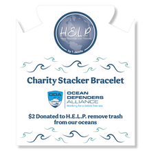 Load image into Gallery viewer, Ocean Defenders Alliance Stacker: Pink Crystal and Shells Bracelet