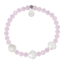 Load image into Gallery viewer, Ocean Defenders Alliance Stacker: Pink Crystal and Shells Bracelet