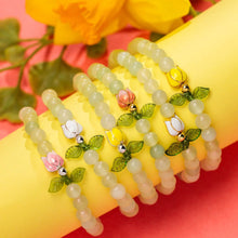 Load image into Gallery viewer, Pink Tulips of Grace Stretch Bracelet
