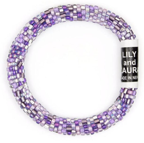 Kid's Size - Mini Please Me Purple Roll On Bracelet- Lily and Laura