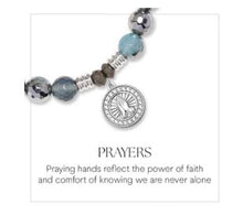 Load image into Gallery viewer, Prayers CZ Silver Charm Bracelet - TJazelle