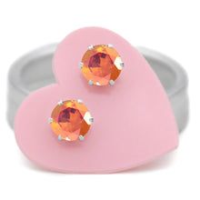 Load image into Gallery viewer, Pumpkin Spice Ultra Mini Bling Earrings -JoJoLovesYou