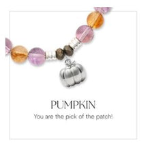 Load image into Gallery viewer, Pumpkin Silver Charm Bracelet - TJazelle