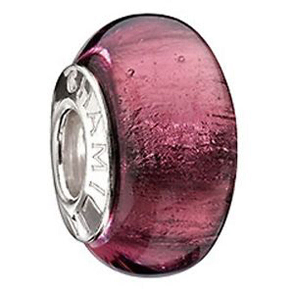 Purple Foil Murano Glass Bead - Chamilia