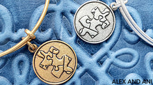 Load image into Gallery viewer, Piece of the Puzzle Charm Bangle Bracelet - Alex and Ani