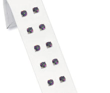 Load image into Gallery viewer, Rainbow CZ Studs - Sterling Silver