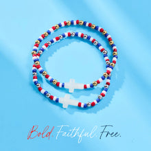 Load image into Gallery viewer, American Grace Cross Holy Water Bracelet