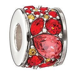 Red Mosaic Crystal Bead - Chamilia