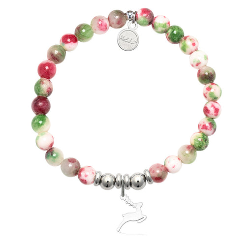 Reindeer Charm Bracelet -Holiday Jade- TJazelle H.E.L.P