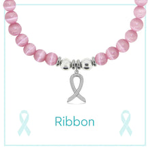 Load image into Gallery viewer, Ribbon Cancer Charm Bracelet - TJazelle HELP Collection