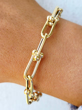 Load image into Gallery viewer, U Link Yellow Gold Bracelet - 14K