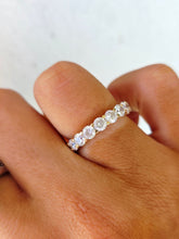 Load image into Gallery viewer, 14K Yellow Gold CZ Eternity Band - Estate Ring