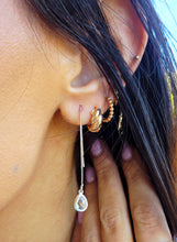 Load image into Gallery viewer, Clear Mini Teardrop Gemstone Threader