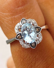Load image into Gallery viewer, Sea Blue Aquamarine Le Vian® Ring 14K Gold
