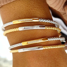Load image into Gallery viewer, *NEW* Elegance Italian Cuff with Cubic Zirconia