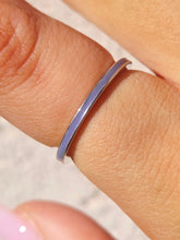 Load image into Gallery viewer, Thin Enameled Sterling Silver Ring