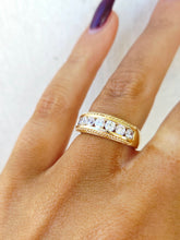 Load image into Gallery viewer, 14K Yellow Gold CZ Band - Estate Ring