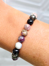 Load image into Gallery viewer, Tourmaline Beaded Stretch Bracelet