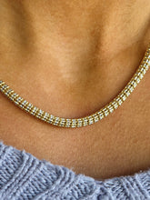 Load image into Gallery viewer, Fancy Thick Ice Chain - 5mm 14K Gold