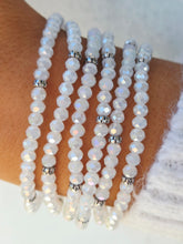 Load image into Gallery viewer, Ice White AB with Silver Accents- Crystal Stacker