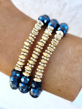 Load image into Gallery viewer, Navy Stretch Bracelet