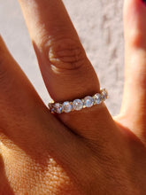 Load image into Gallery viewer, 14K Yellow Gold CZ Eternity Band - Estate Ring
