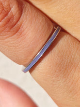 Load image into Gallery viewer, Thin Enameled Sterling Silver Ring
