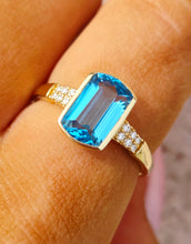 Load image into Gallery viewer, Ocean Blue Topaz Ring-  Le Vian®