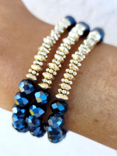 Load image into Gallery viewer, Navy Stretch Bracelet