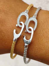 Load image into Gallery viewer, *NEW* C Italian Hook with Cubic Zirconia