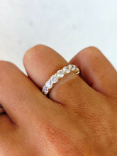 Load image into Gallery viewer, 14K Yellow Gold CZ Eternity Band - Estate Ring