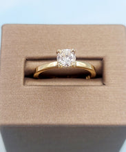 Load image into Gallery viewer, .53 Carat Diamond Engagement Ring - 14K Yellow Gold