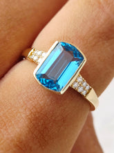 Load image into Gallery viewer, Ocean Blue Topaz Ring-  Le Vian®