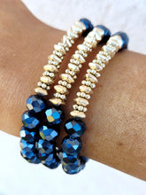 Load image into Gallery viewer, Navy Stretch Bracelet