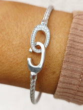 Load image into Gallery viewer, *NEW* C Italian Hook with Cubic Zirconia