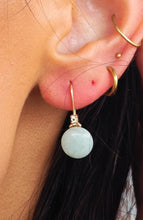Load image into Gallery viewer, Jade Earrings -14k