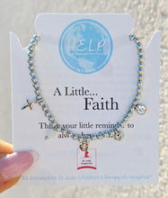 Load image into Gallery viewer, St. Jude "A Little Faith" Multi Charms Charity Bracelet