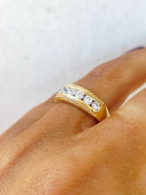 Load image into Gallery viewer, 14K Yellow Gold CZ Band - Estate Ring