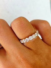 Load image into Gallery viewer, 14K Yellow Gold CZ Eternity Band - Estate Ring