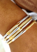 Load image into Gallery viewer, *NEW* Elegance Italian Cuff with Cubic Zirconia