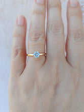 Load image into Gallery viewer, .53 Carat Diamond Engagement Ring - 14K Yellow Gold